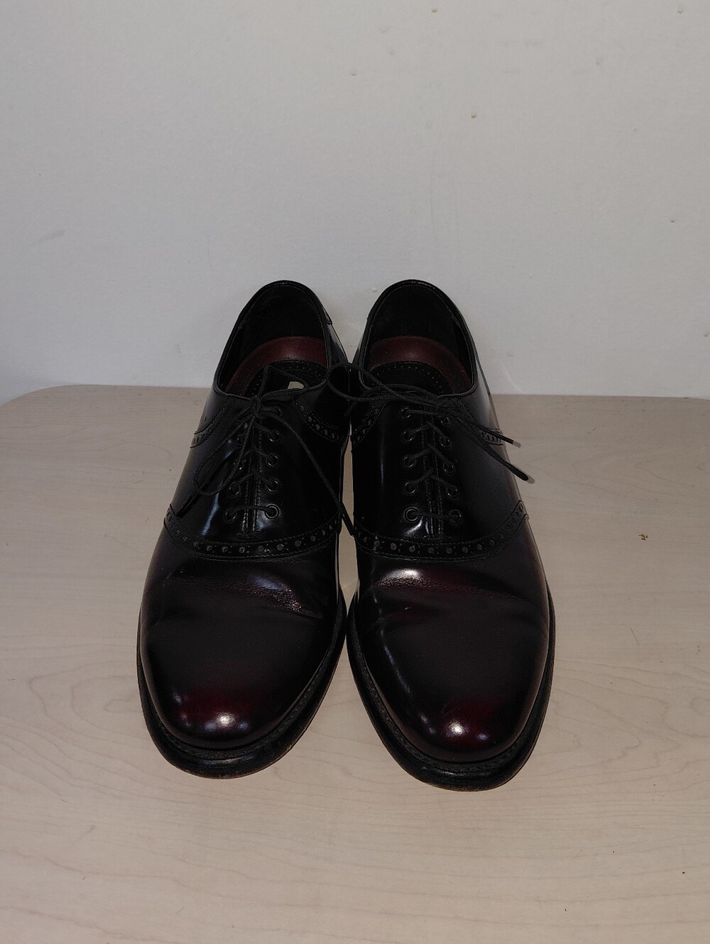 Florsheom Classic Men’s Burgundy Leather Dress Shoes Size 12